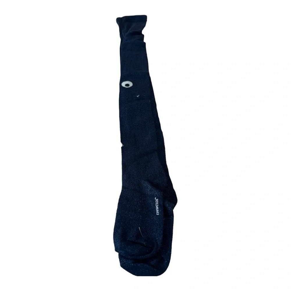 Crewcuts J Crew Girls Blue Sparkle HELLO Monster Tights Size M/L  NEW Halloween